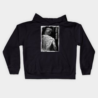 Connecting Wounds, stripes, furrowed back, Christ, Isaiah 53:5 Kids Hoodie